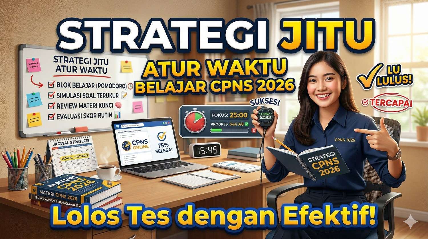 Strategi Jitu Atur Waktu Belajar CPNS 2026: Lolos Tes dengan Efektif!